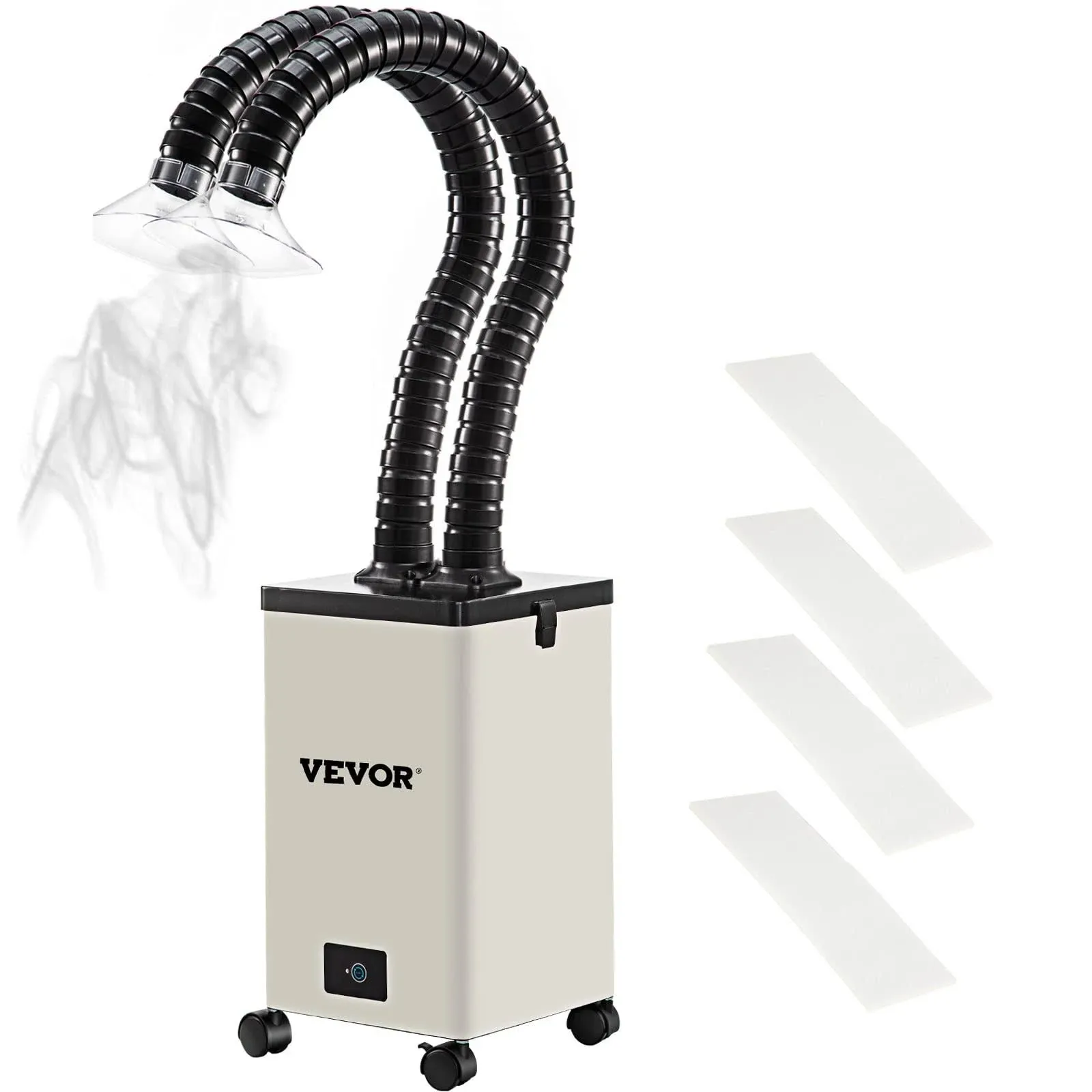 VEVOR Solder Fume Extractor, 150W 165CFM Soldering Smoke Extractor with 3-Stage Filters, 3 Speed Adjustable Smoke Absorber and Purifier for Soldering, Engraving, DIY Welding, Salon