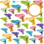 Prextex Water Guns for Kids&Adults, Pack of 28 | Powerful Water Toys, Squirt Guns, Water Blaster Gun/Pistol | Pool Play, Best Party Favors, Outdoor&Indoor | Small Super Water Gun, Bulk Waterguns