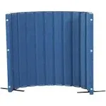 Angeles 48" x 6' Quiet Divider With Sound Dampening Panels, Freestanding Room Divider Wall, Blueberry