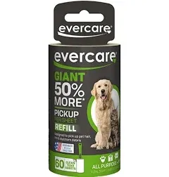 Evercare Pet Hair Extra Sticky Lint Roller Refill With 60 Layer Easy Peel Sheets