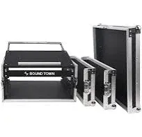 STMR-4U | 4U (4 Space) PA/DJ Road/Rack ATA Case with 11U Slant Mixer Top, 20.2" Reachable Depth - Pro Tour Grade | Reverb