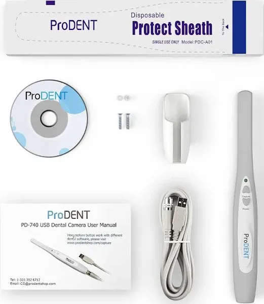 ProDENT Intraoral Camera PD740, Capture Button Driver to Work with Eaglesoft, De