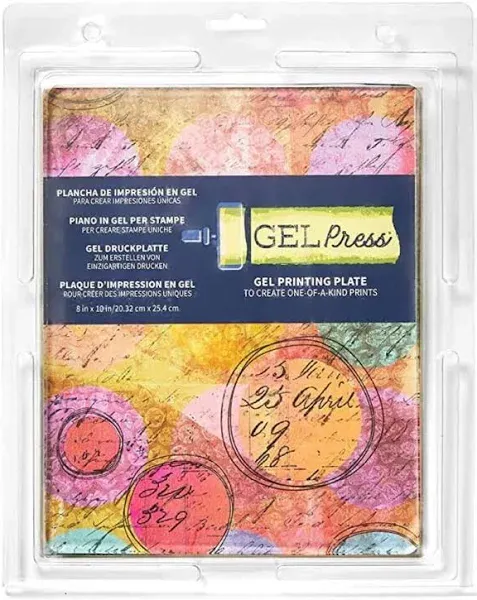 Gel Press Monoprinting Print Plate - 8” X 10” Gel Plate - Printmaking Supplies -