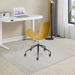 Desk Chair Mat for Carpeted Floors 30" X 48" Transparent Office Chair Mat for Low Pile Carpets