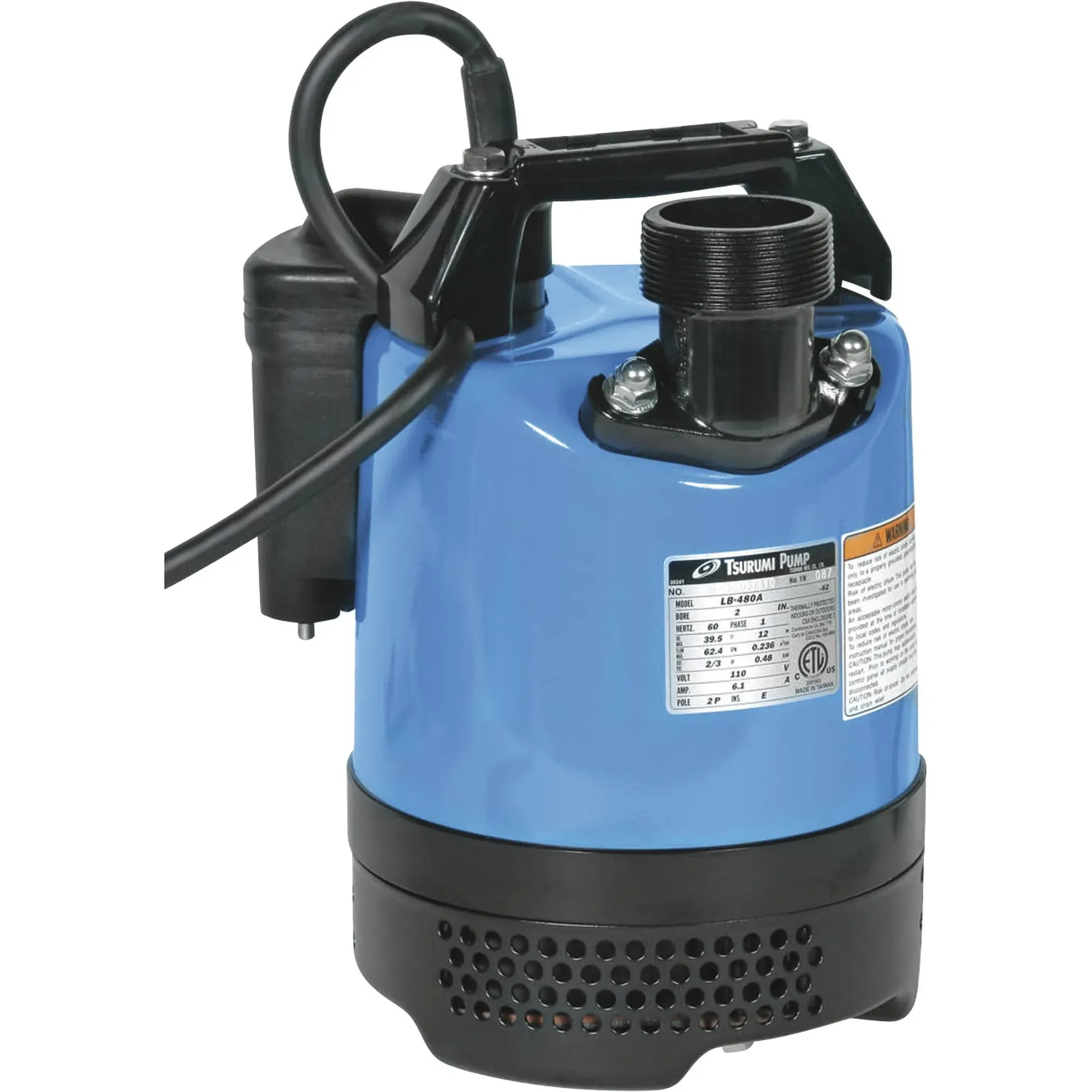 Tsurumi LB-480A - 62.4 GPM (2") Automatic Submersible Utility Pump