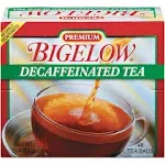 Bigelow Premium Black Tea, Decaffeinated - 48 bags, 3.07 oz box