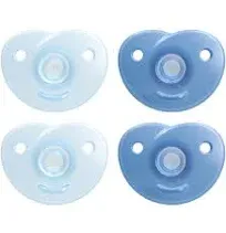 Philips Avent Soothie Heart Pacifier 3-18m Blue &amp; Light Blue 2 Ct