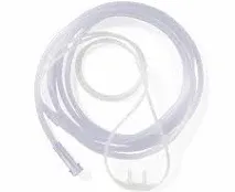 (5) MEDLINE Soft Touch Adult Nasal Cannula 4ft Clear Crush Resist HCS4504B M21