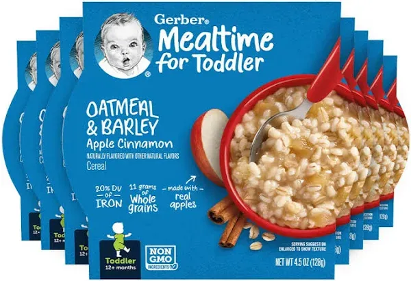 Gerber Lil' Bits Oatmeal Apple Cinnamon Baby Cereal