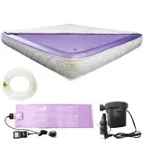 Waterbed Free Flow Full Wave Mattress - Softside Water Bed Mattress Heater Thermostat Waterbed Set Easy to Use Suitable for Home (Queen, Free Flow Full Wave)