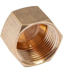 LTWFITTING 1/2 in. O.D. Compression Brass Cap Fitting (60-Pack) HF61CAP860