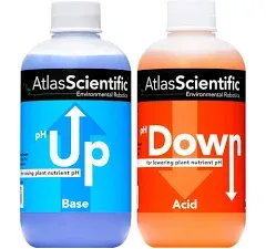 Atlas Scientific pH Calibration Solution Up + Down 8 oz. 250 ml (Pack of 2)