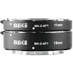 Meike MK-Z-AF1 Metal Auto Focus Macro Extension Tube Adapter Ring Compatible with Nikon Z5 Z6 Z7 Z50 Z6II