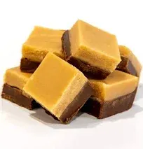 Hall's Candies Hall's Chocolate Peanut Butter Layered Fudge