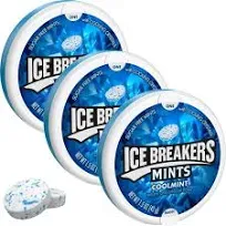 3x Tins Ice Breakers Cool Mint Flavor | 50 Mints Per Tin | 1.5oz | Sugar Free