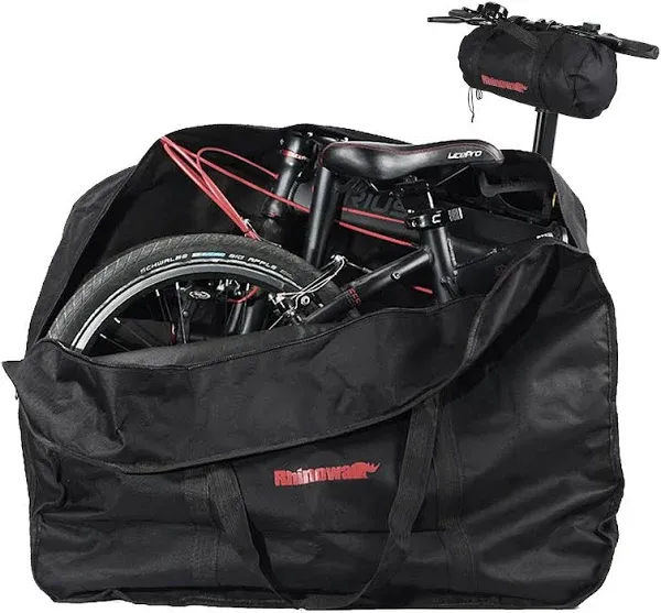 20 Inch Folding Bike Bag - Wear-resistant Bicycle Travel Case Outdoors Bike T...