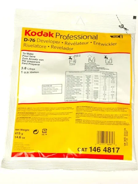 Nik &amp; Trick&#039;s version of Kodak Professional D76 Powder Developer ~ 1 Litre Pack