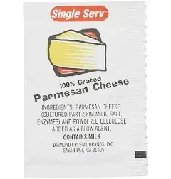 Single Serv Parmesan Cheese Packets 3.5 Gram 200 per Case