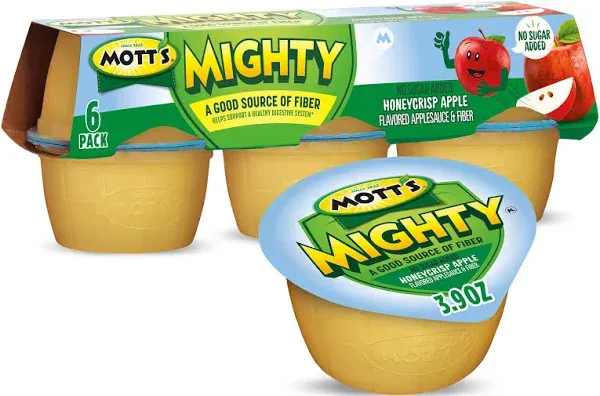 Mott's Mighty Honeycrisp Apple Flavored Applesauce & Fiber Cups (1.46 lbs)