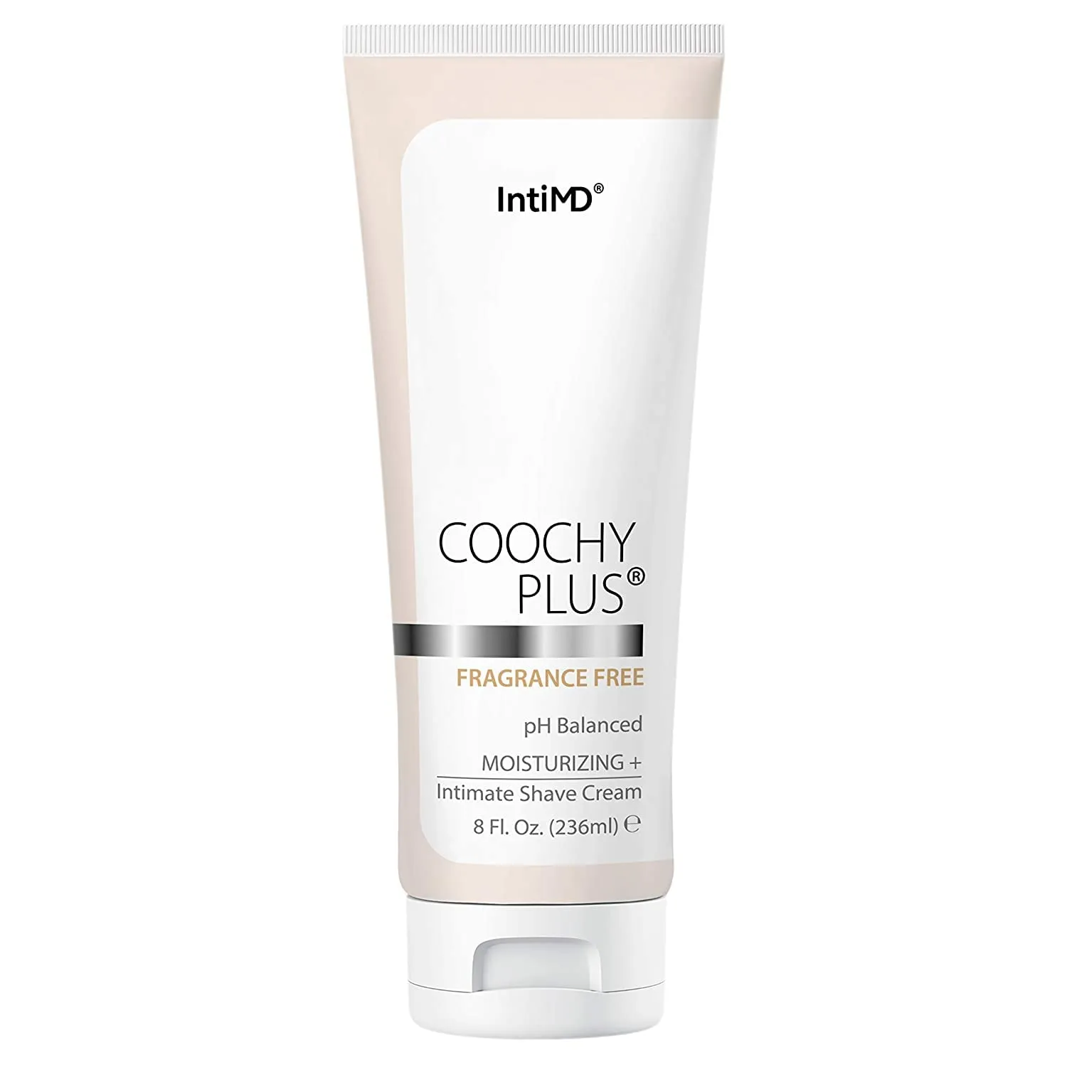 IntiMD Coochy Plus Intimate Shaving Cream Fragrance Free for Pubic, Bikini Line, Armpit and More - Rash-Free, Prevents Razor Burns & Bumps, In-Grown