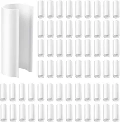 Jetec 64 Pieces Clamp for PVC Pipe Greenhouses, Row Covers, Shelters, Bird Protection, 2.4 Inches Long (White,3/4 Inch)