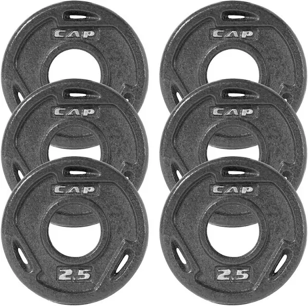 Cap Barbell 2-Inch Olympic Grip Weight Plate | Multiple Options