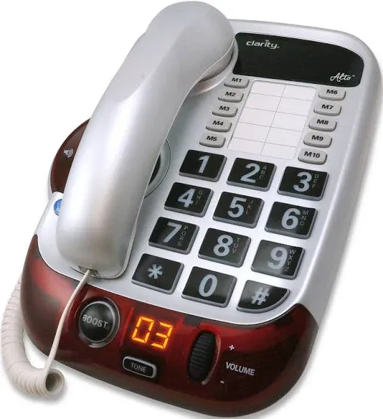 Clarity Alto 54005.001 Digital Extra Loud Big Button Speakerphone