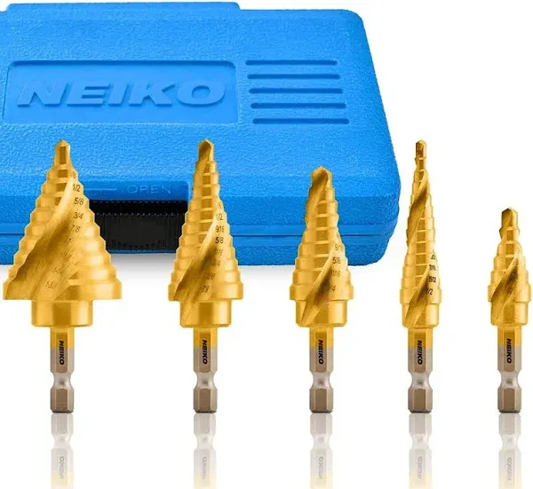 Neiko 10173A Step Drill Bit Set