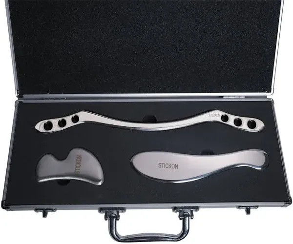 IASTM Tools Stickon Stainless Steel Gua Sha Scraping Massage Tool Set