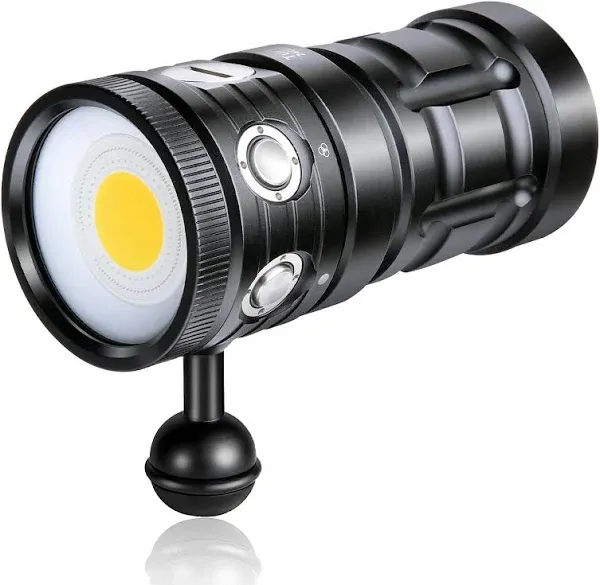 Dive Light,LetonPow<wbr/>er TS S 10000Lumens 100m Underwater Video Light,Diving Fla...