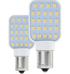 Leisure LED 2 Pack Rotating Super Bright 300 Lumen 1141 1156 Wedge RV Interior LED Light 24-