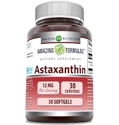 Amazing Formulas Astaxanthin 12mg Softgels Supplement