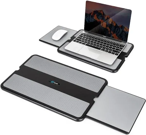 Laptop Lap Pad - Laptop Stand Pad W Retractable Mouse Pad Tray, Anti-Slip Heat S