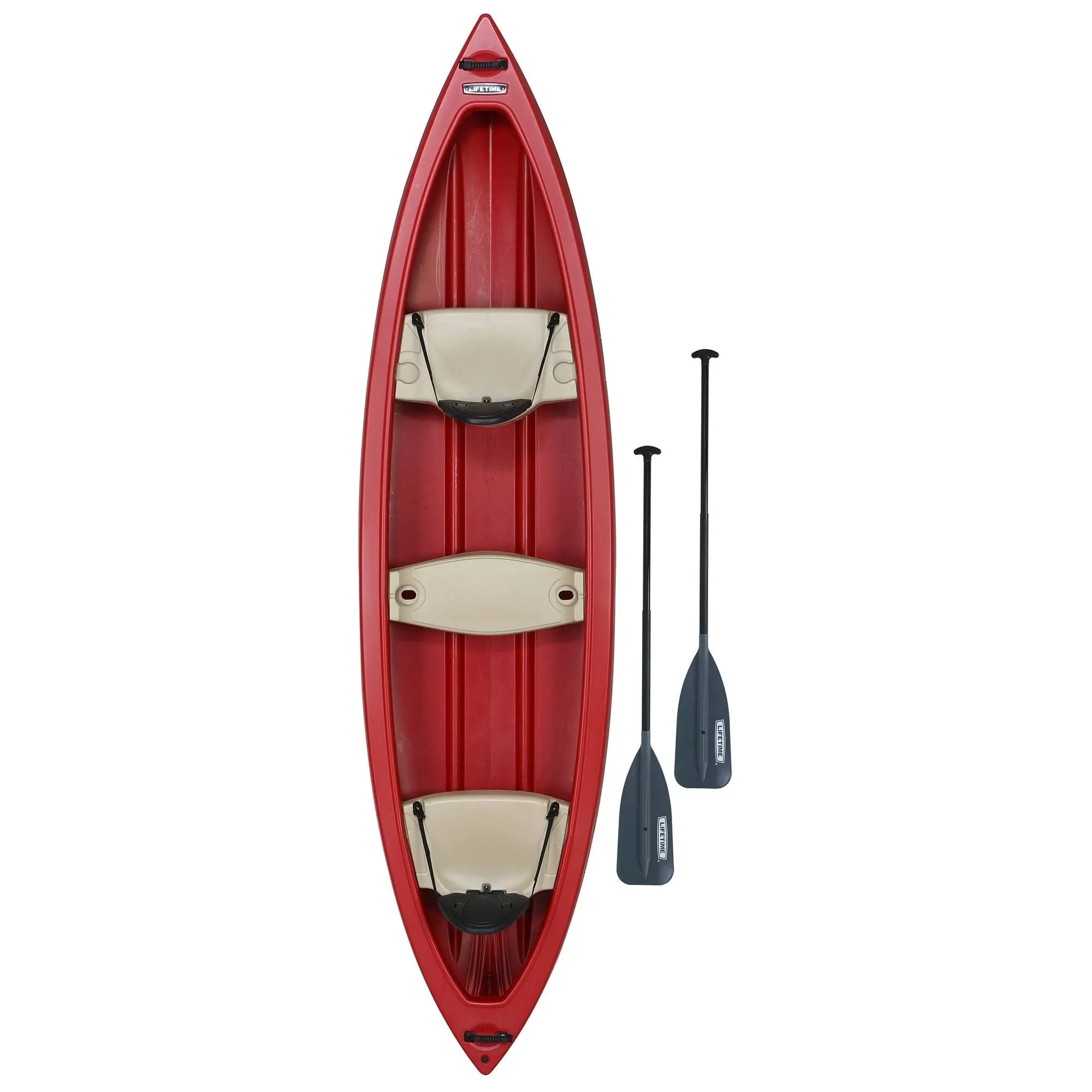 Lifetime Kodiak Canoe with Paddles (Red)