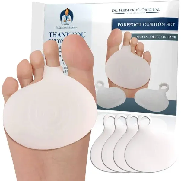 Dr. Frederick&#039;s Metatarsal Gel Pads Ball of Foot Cushions 2 Packs @ 4 CT EA