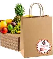 Kraft Paper Grocery Bags