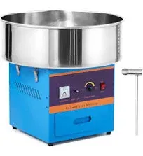 GARVEE 1000W Commercial Cotton Candy Machine, 21" Stainless Steel Bowl