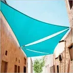 Equilateral Triangle Sun Shade Sail Canopy, Commercial Grade, 17 Sizes, 9 Colors