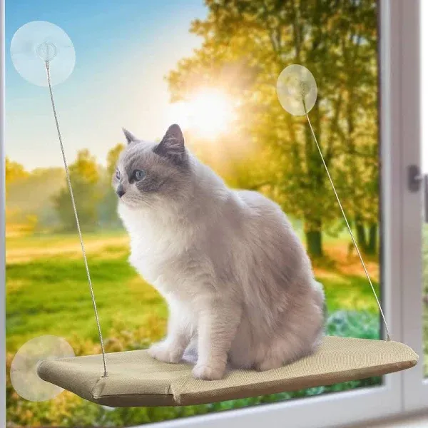 PETPAWJOY Cat Window Perch