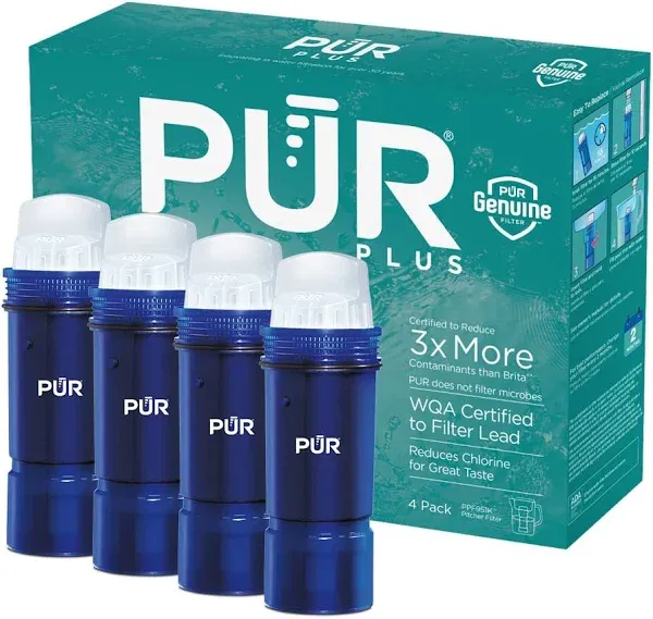 PUR PLUS Water Pitcher & Dispenser Replacement Filter 3 Pack, CRF950Z3A