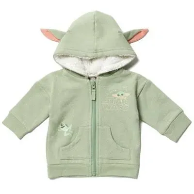 Star Wars The Child Baby Boys Fleece Zip Up Cosplay Hoodie Newborn to Toddler