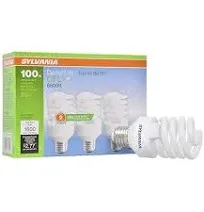 Sylvania CFL Light Bulb 6500K-Daylight 3 Pack