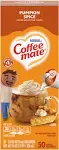 Nestle Coffee-mate Liqud Creamer Singles, Pumpkin Spice, 0.38 Oz, Box Of 50