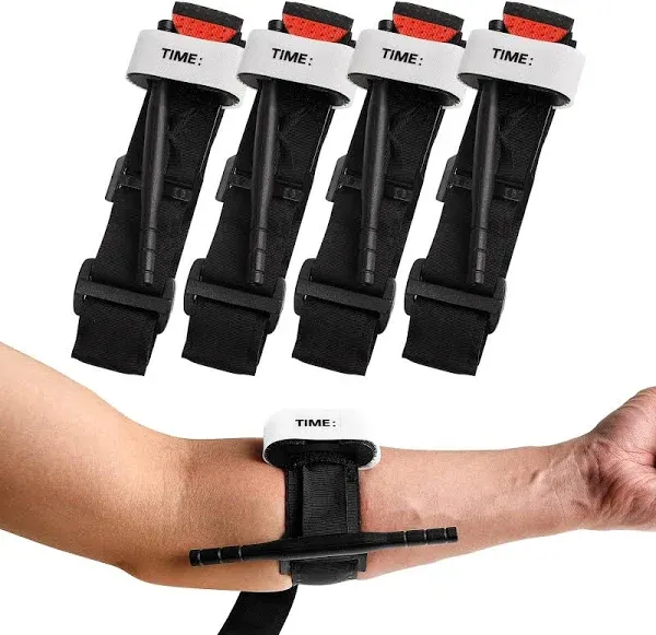 Essential One-Handed Tactical Tourniquets for Outdoor Emergencies - 4-Pack