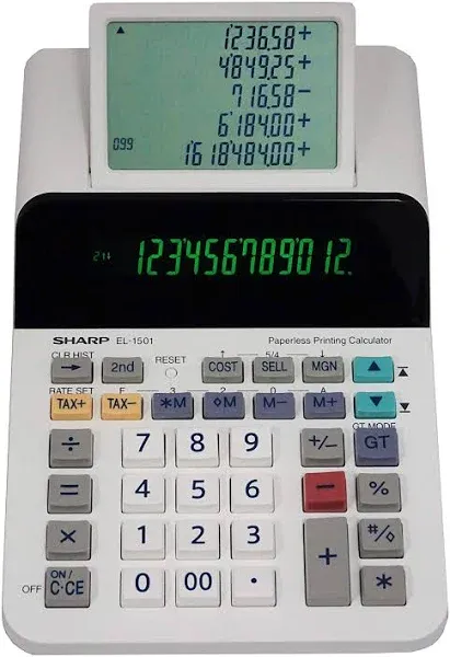 EL-1501 Paperless Printing Calculator Sharp