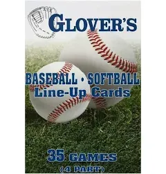 Glovers Baseball/Softball Large Line-Up Baseball Cards