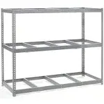 Wide Span Rack With 3 Shelves No Deck 96&#034;W x 24&#034;D x 84&#034;H 1100 Lb Shelf Cap