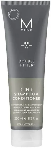 Paul Mitchell Mitch Double Hitter Sulfate-Free 2-in-1 Shampoo & Conditioner - 8.5 fl oz tube