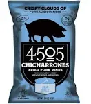 4505 Meats Fried Pork Rinds, Chicharrones, Sea Salt - 2.5 oz