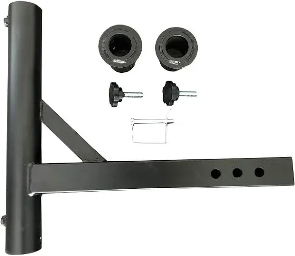 Maxxhaul 50240 Hitch Mount Flagpole Holder with 2 Anti-Wobble Screws for 2 inch Receiver